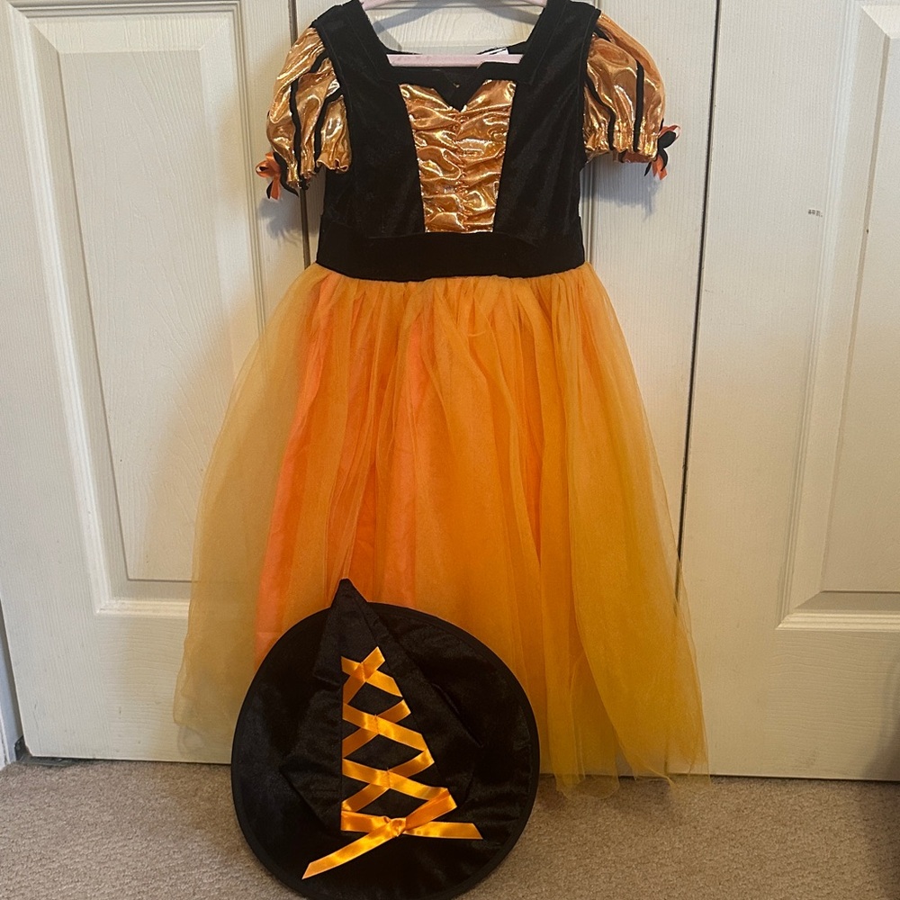 Target Orange and Black Kids Witch Costume
